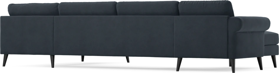 Bridge - 3-sits soffa med schäslong vänster och divan höger - Blå