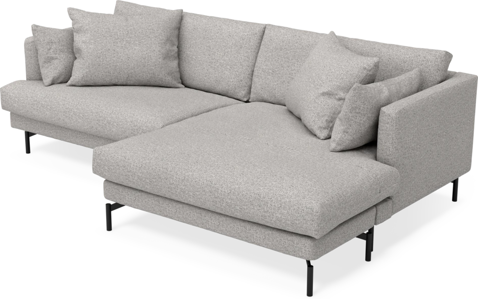 Harper - 4-sits med schäslong XL höger - Vit