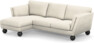 Madison Lux - 2-sits soffa med schäslong vänster - Vit