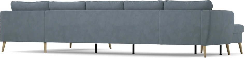 County - 4-sits soffa med schäslong vänster och divan höger - Blå