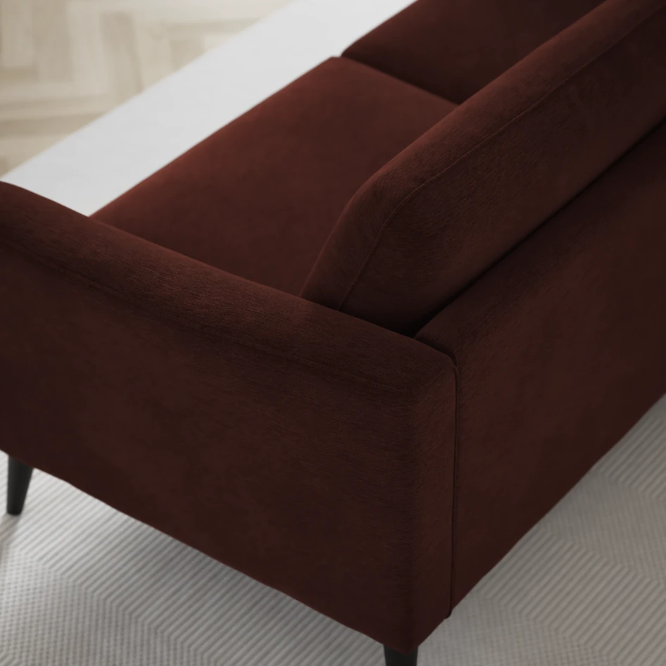 Bridge - 3-sits soffa med schäslong vänster och divan höger - Orange
