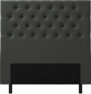 Delux Pikerad XL - Sänggavel, 90-210 cm - Grå