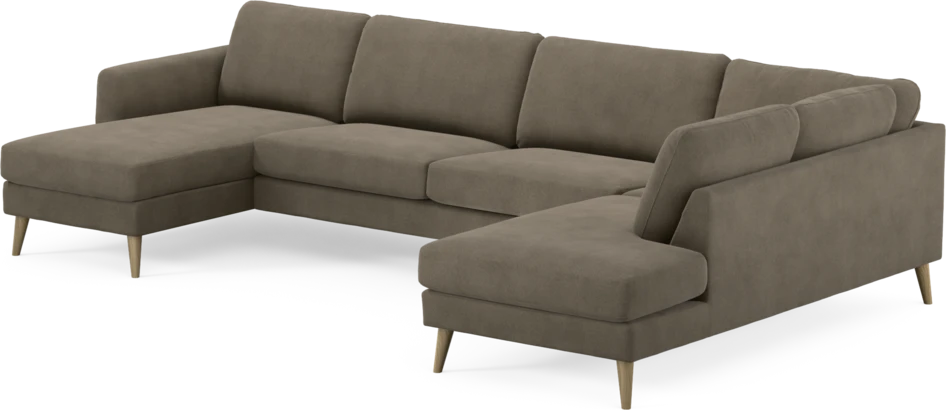 Bridge - 3-sits soffa med schäslong vänster och divan höger - Beige