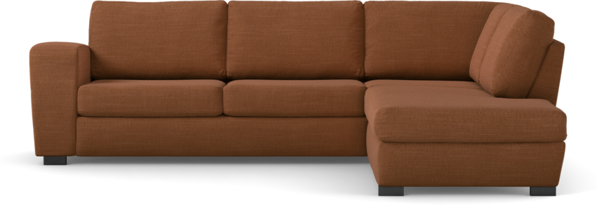 Friday - 2,5-sits soffa med divan höger - Orange