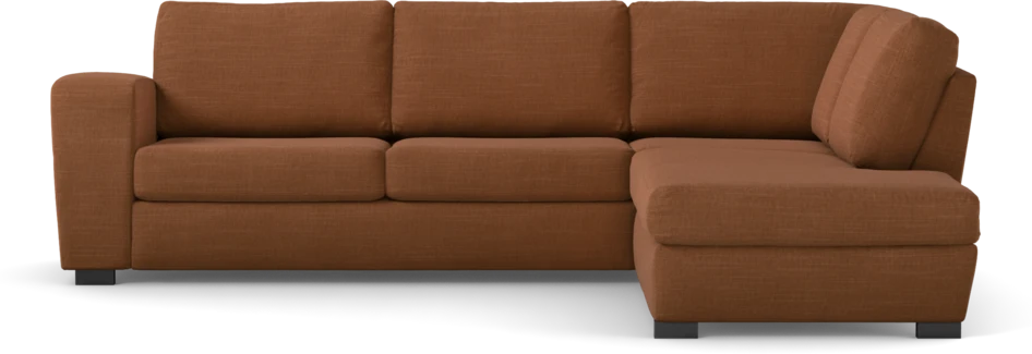 Friday - 2,5-sits soffa med divan höger - Orange