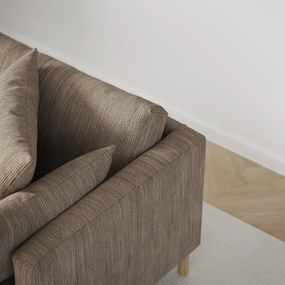 Harper - 3-sits soffa med divan vänster - Beige