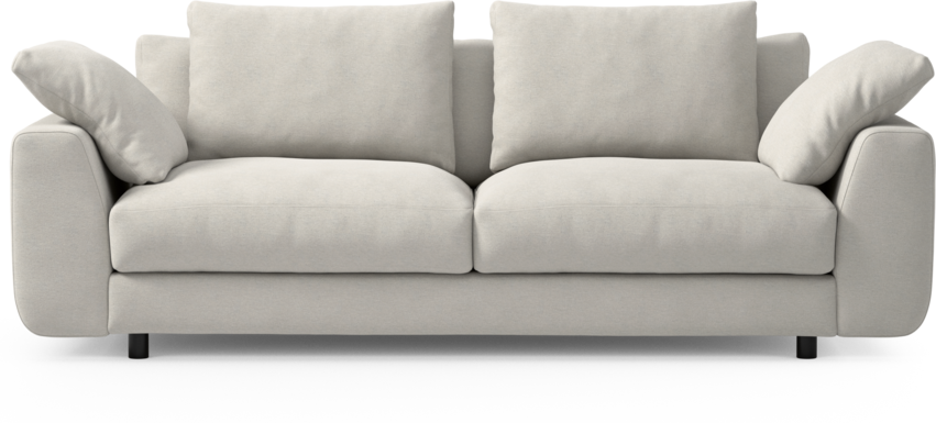 Amie - 3-sits soffa - Vit