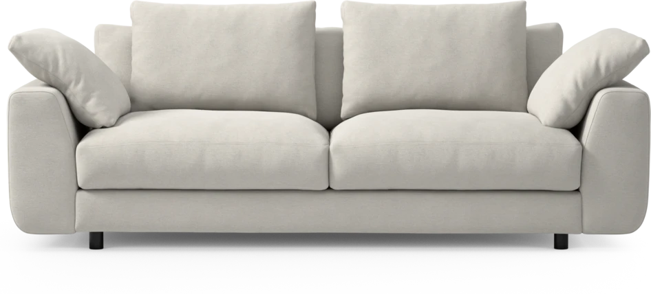 Amie - 3-sits soffa - Vit