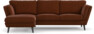 Madison Lux - 2-sits soffa med schäslong vänster - Orange
