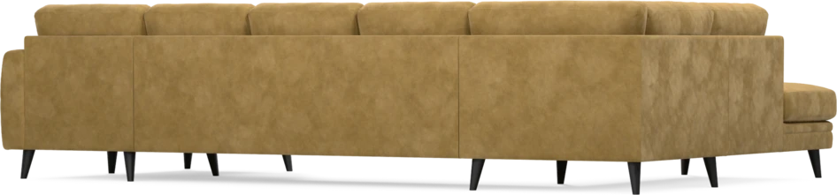 Eden - 3-sits soffa med divan vänster och schäslong höger - Gul