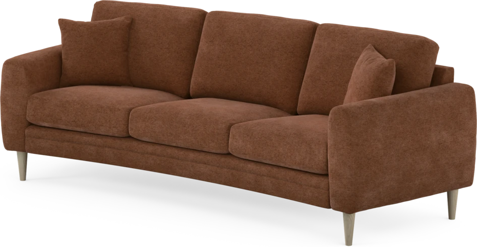 Eden - 3-sits soffa svängd - Orange