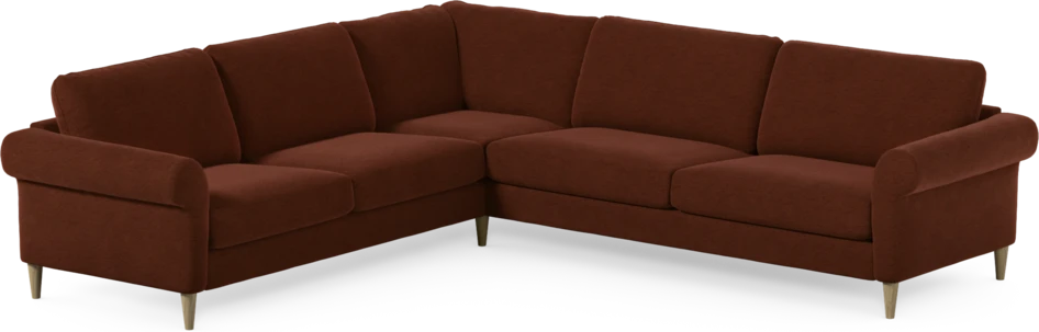 Bridge - Hörnsoffa, 2+3-sits - Orange