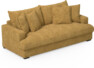 Mila - 3-sits soffa, hel dyna - Gul
