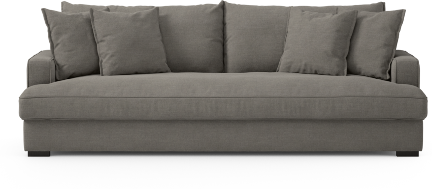 Mila - 4-sits soffa, hel dyna - Grå