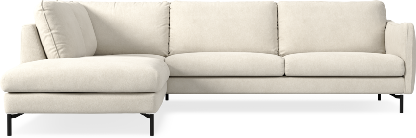 Madison Lux - 3-sits soffa med divan vänster - Vit