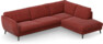 Madison Lux - 3-sits soffa med divan höger - Rosa