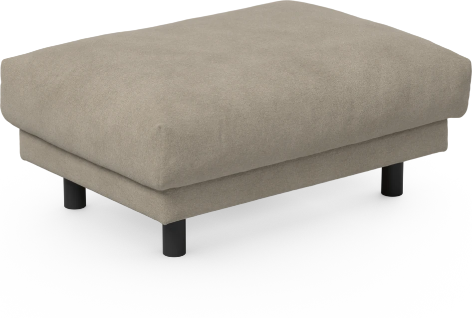 Cherrie - Fotpall 100, fast klädsel - Beige