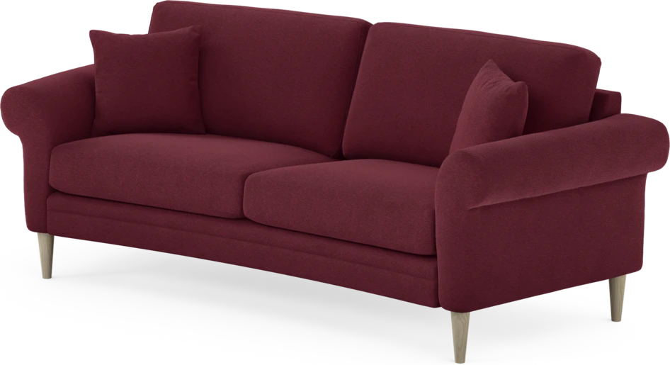 Eden - 2,5-sits soffa svängd - Röd