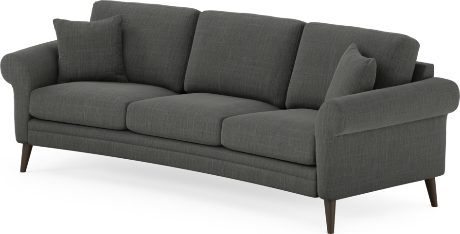 Eden - 3-sits soffa svängd - Grå