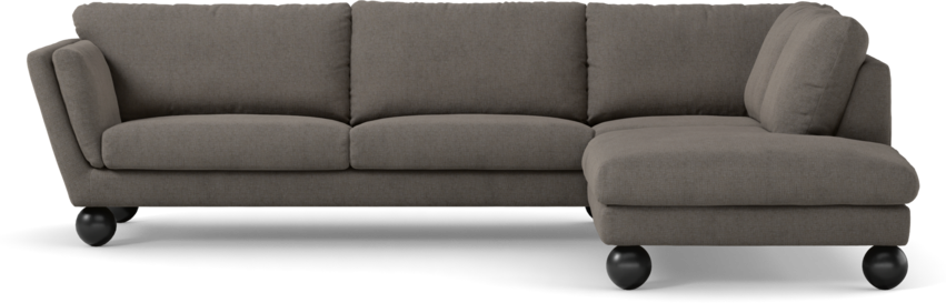 Madison Lux - 3-sits soffa med divan höger - Brun