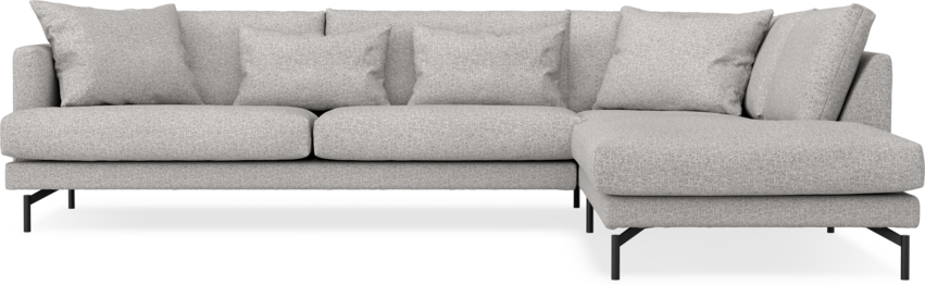 Harper - 3-sits soffa med divan höger - Vit