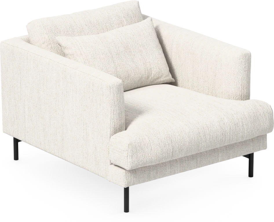 Harper - Fåtölj, 75 cm - Vit