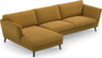 Madison Lux - 3-sits soffa med schäslong vänster - Gul