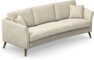 Eden - 3-sits soffa svängd - Beige