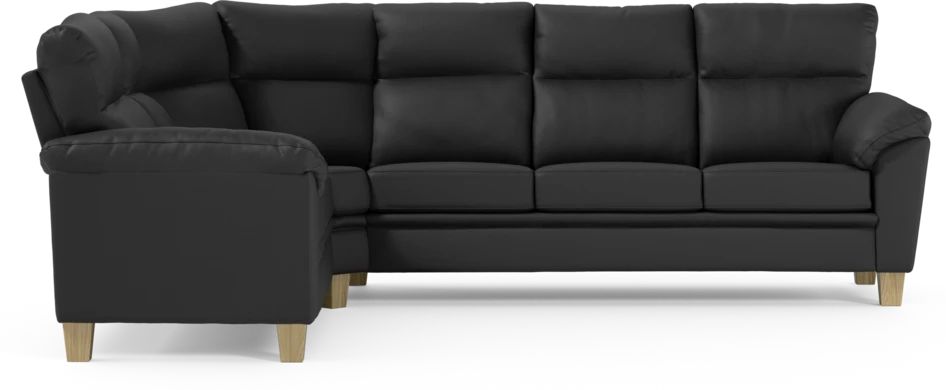 Tage - Hörnsoffa, 2+3-sits - Svart