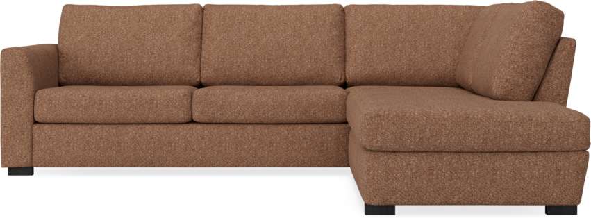 Friday - 2,5-sits soffa med divan höger - Orange