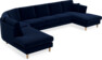 Eden - 3-sits soffa med divan vänster och schäslong höger - Blå
