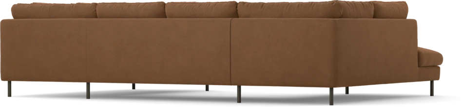 Madison Lux - 2-sits soffa med divan vänster och höger - Brun