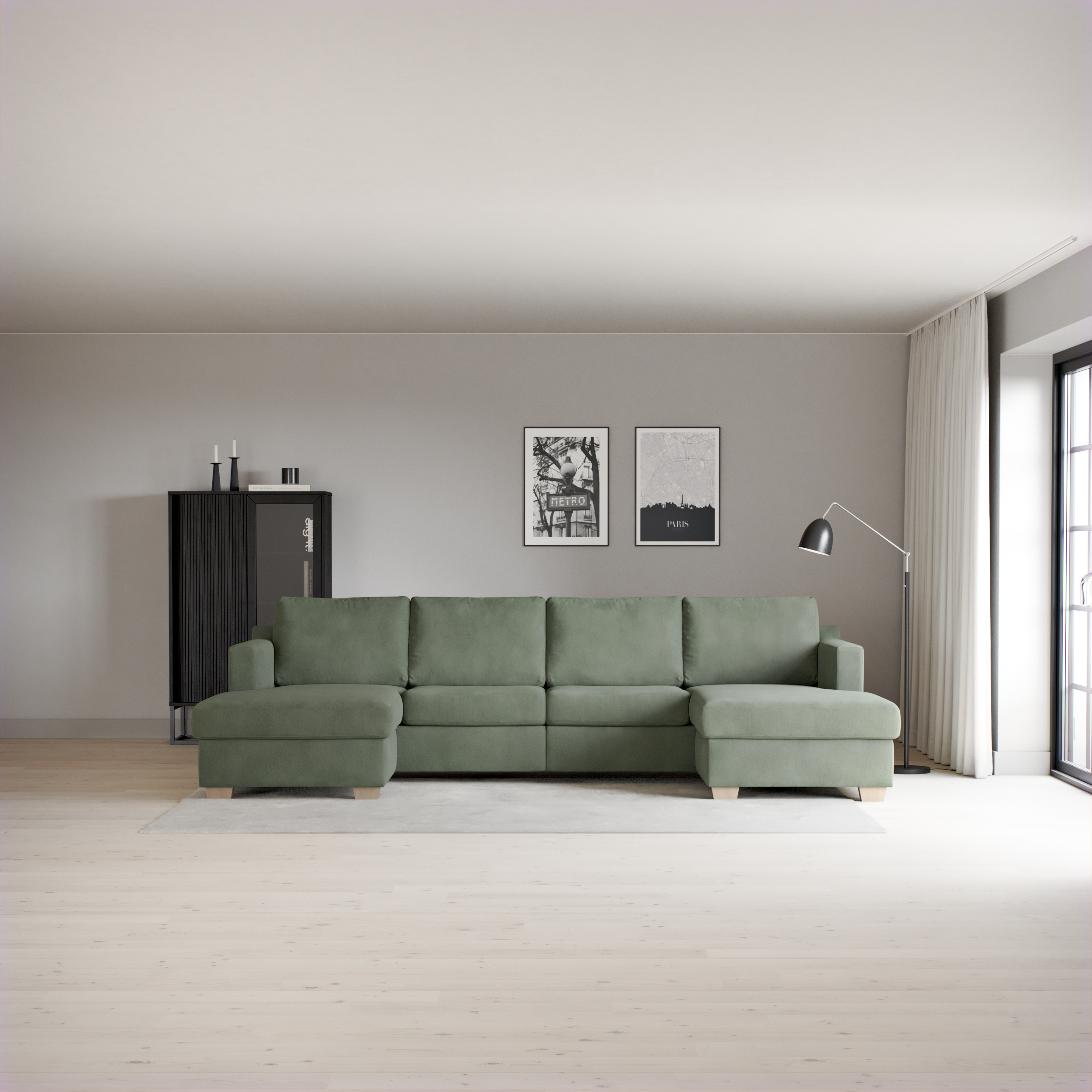 Friday - 2-sits soffa med två schäslonger - inspiration