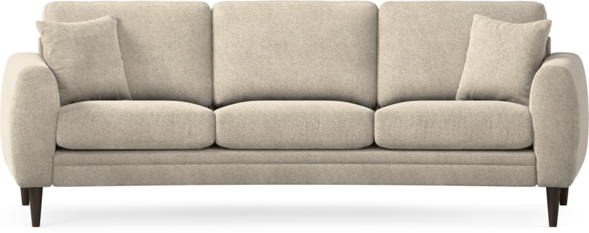 Eden - 3-sits soffa svängd - Beige