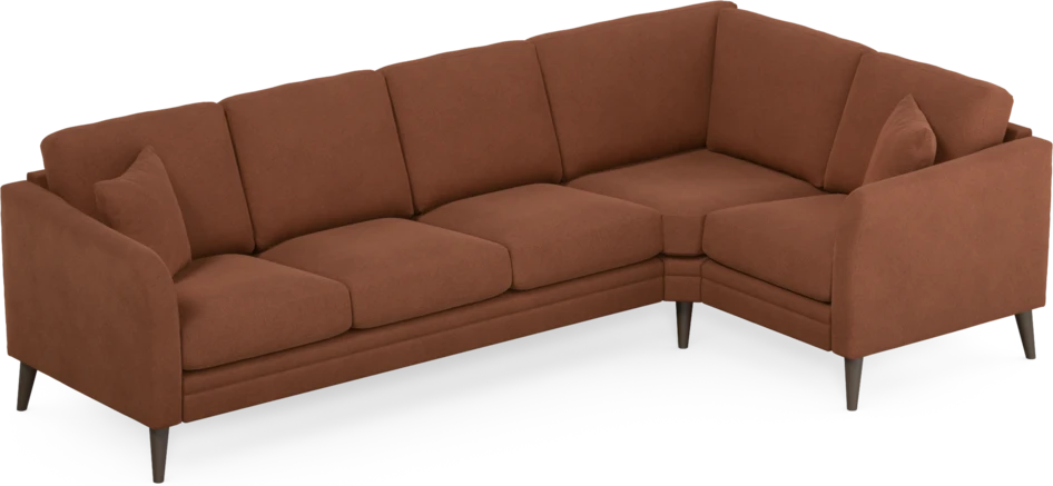 Eden - Hörnsoffa, 3+1-sits - Orange
