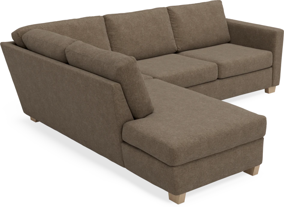 Friday - 2,5-sits soffa med divan vänster - Brun