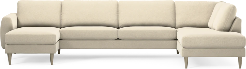 Bridge - 3-sits soffa med schäslong vänster och divan höger - Beige