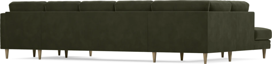 Eden - 3-sits soffa med divan vänster och schäslong höger - Grön