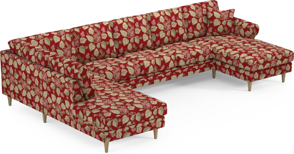 Eden - 3-sits soffa med divan vänster och schäslong höger - Flerfärgad