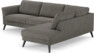 Bridge - 3-sits soffa med divan höger - Grå