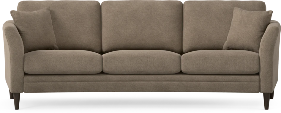 Eden - 3-sits soffa svängd - Brun