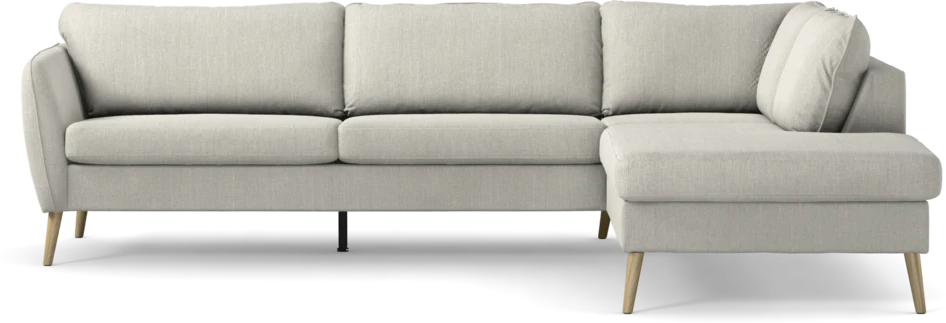 County - 2,5-sits soffa med divan höger - Grå