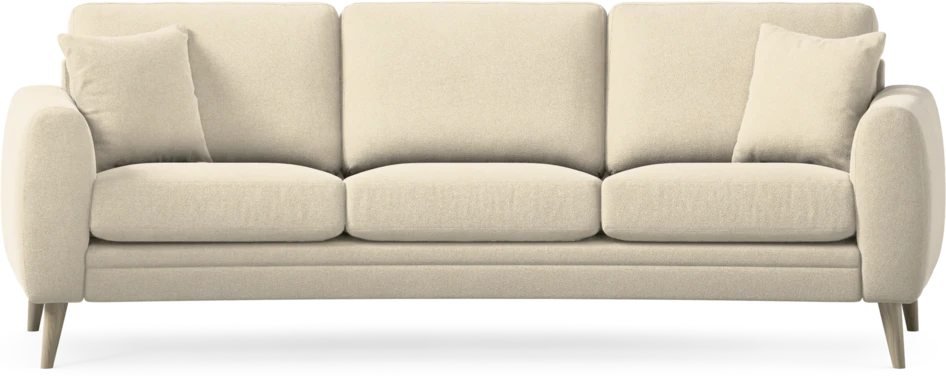 Eden - 3-sits soffa svängd - Beige