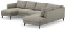 Madison Lux - 2-sits soffa med schäslong vänster och divan höger - Grå