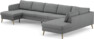 County - 4-sits soffa med schäslong vänster och divan höger - Grå