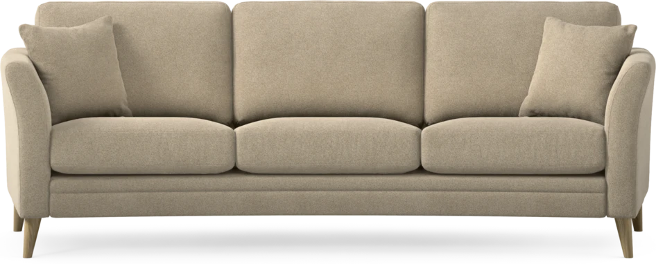 Eden - 3-sits soffa svängd - Beige
