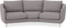 Madison - 3-sits soffa svängd, 70 cm - Grå
