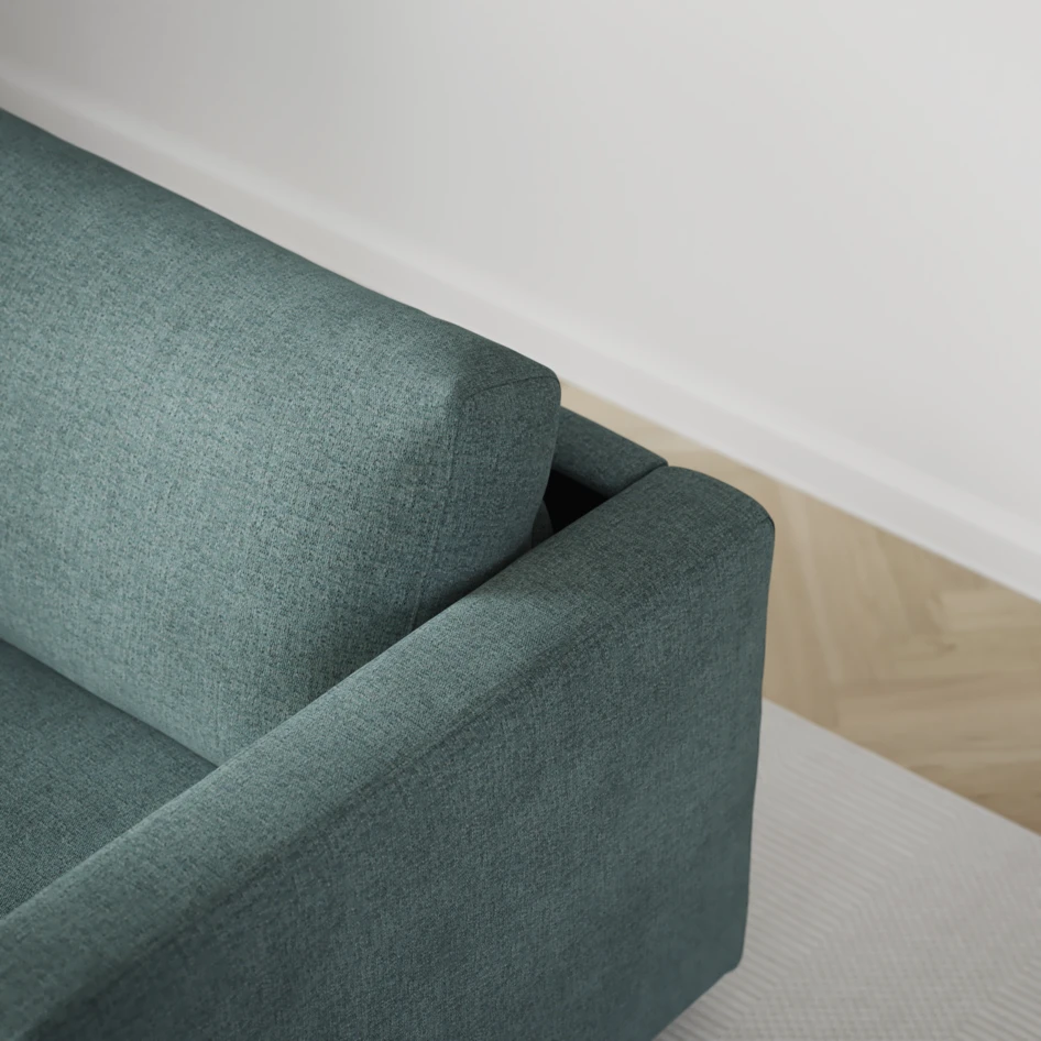 Lindö - Bäddsoffa 3-sits  - Blå