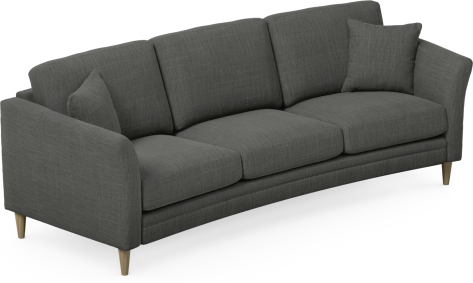 Eden - 3-sits soffa svängd - Grå