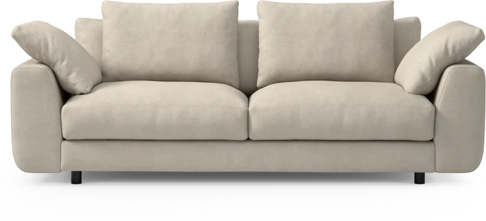 Amie - 3-sits soffa - Vit